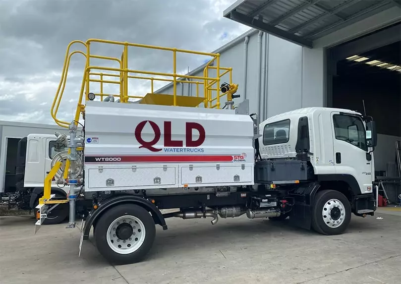 QLD water trucks at workshop